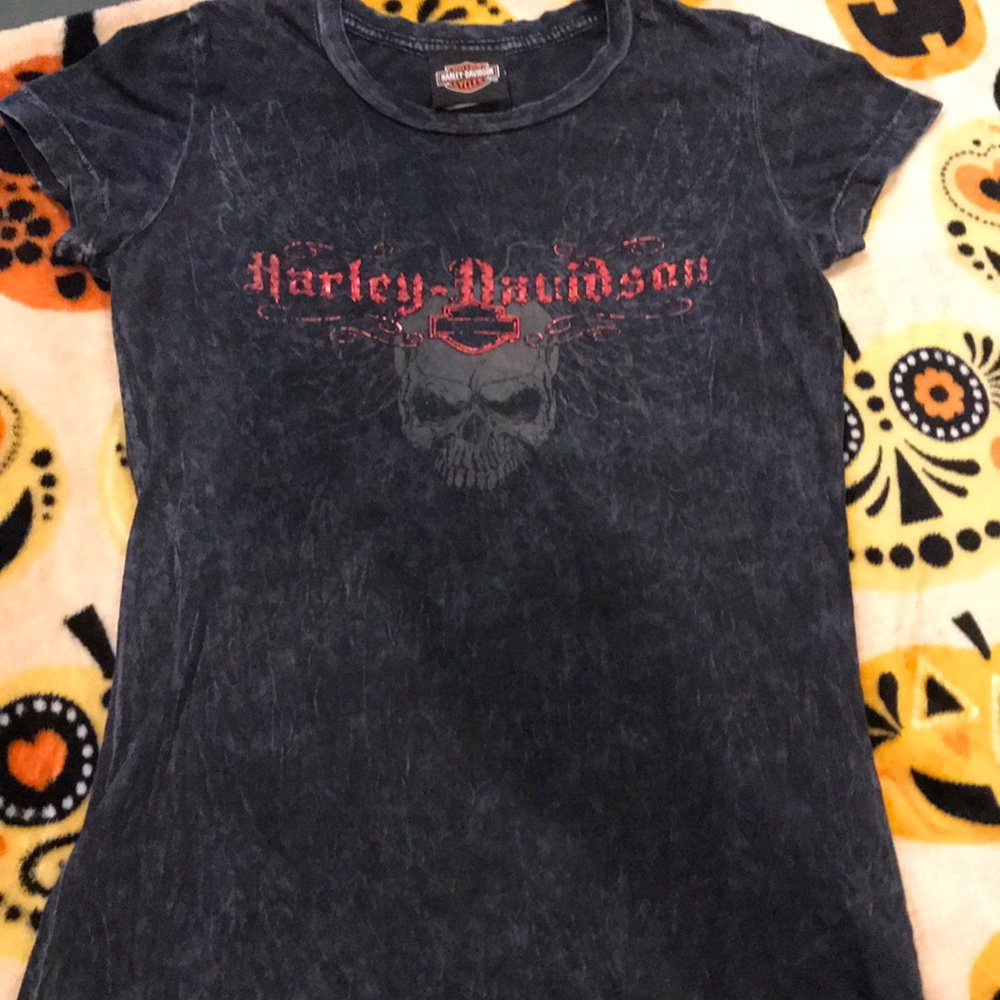 🛍Sale🛍 Harley Davidson woman’s skull tee💀